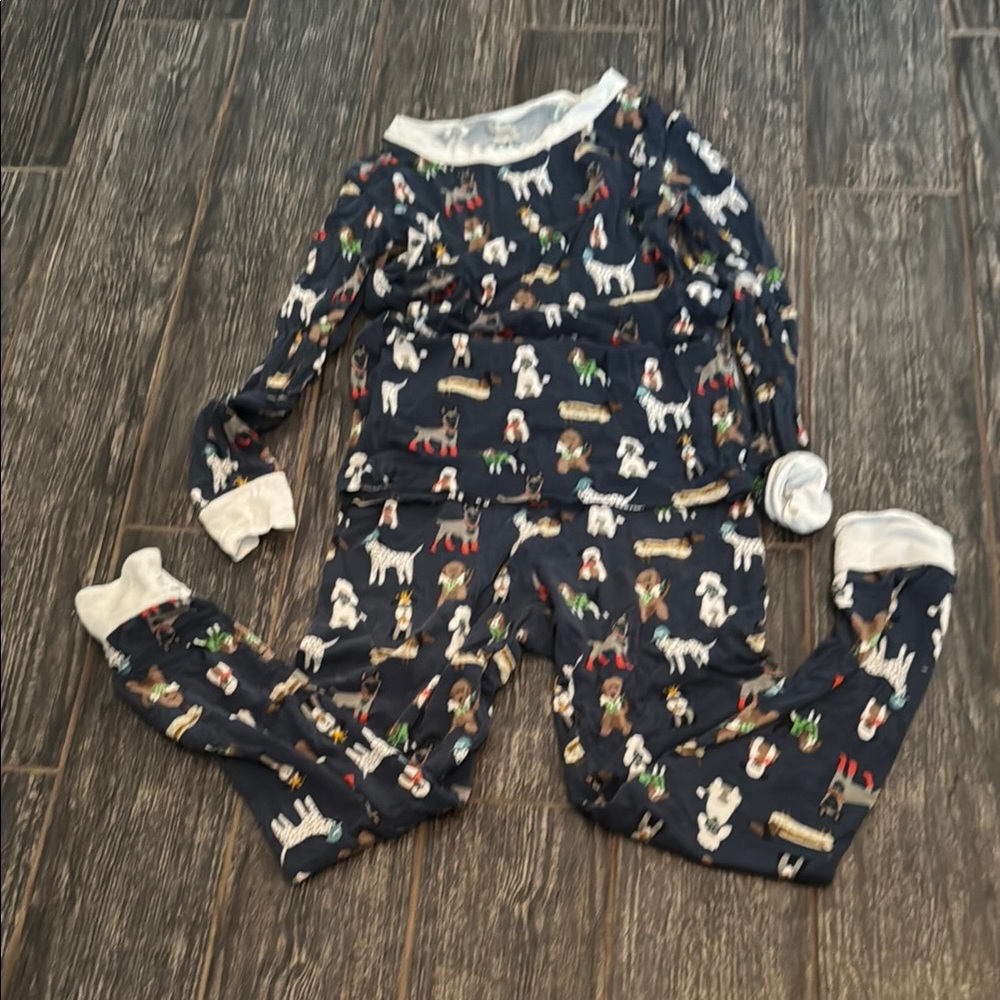 Little sleepies Dog Print Pajama Set